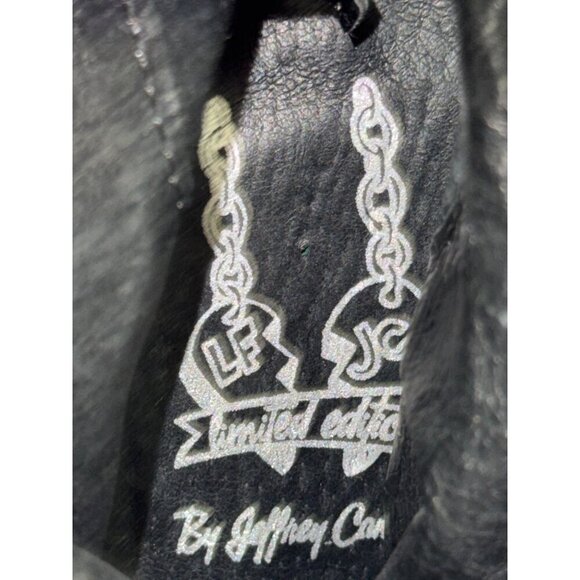 Jeffrey Campbell X LF Women's Boots Crushed Velvet Buckle Heel Black Bryce  8.5 - Picture 9 of 10